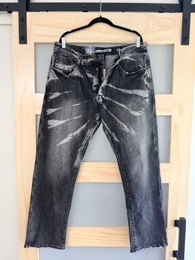 Billionaire Boys Club Heart Jeans 36 Black Astronaut NWT Distressed BBC